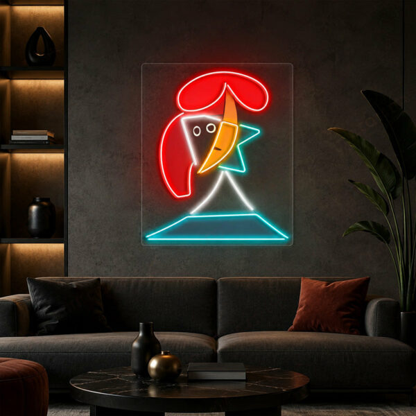 Abstract Neon Art - Colorful Bird LED Wall Decor Sign