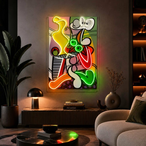Abstract Neon Art - Colorful Modern LED Wall Decor