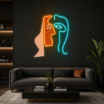 Abstract Neon Art - Dual Face LED Wall Decor Artwork
