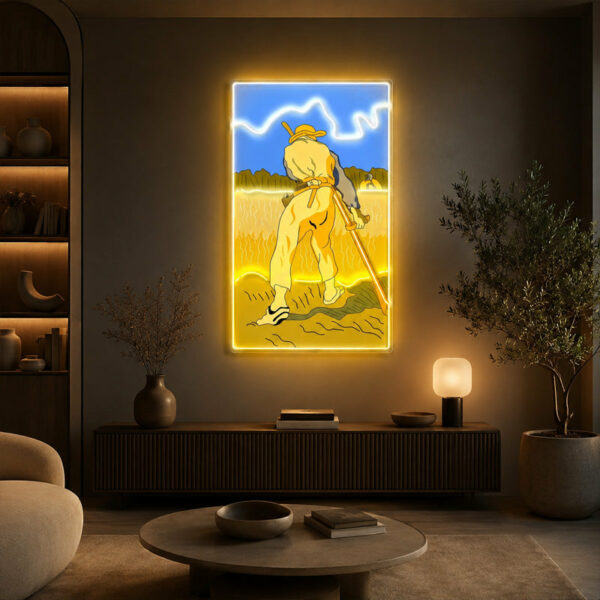 Abstract Neon Art - Golden Field LED Wall Decor Sign
