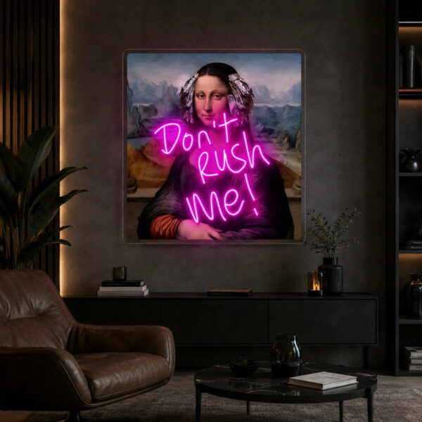 Abstract Neon Art - Neon Mona Lisa Wall Decor Sign