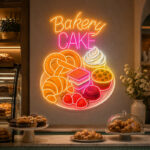 Bakery Neon Sign - Bakery Cake Pastry LED Wall Decor