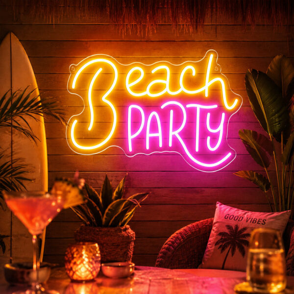 Beach & Summer Party Neon Signs - Beach Party Glow