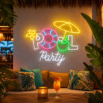 Beach & Summer Party Neon Signs - Pool Party Glow