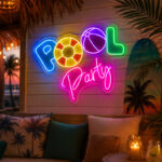 Beach & Summer Party Neon Signs - Pool Party Glow Decor