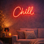 “Chill” LED Neon Sign – Modern Relaxing Light Decor