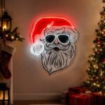Christmas Neon Sign - Cool Santa LED Wall Decor Light
