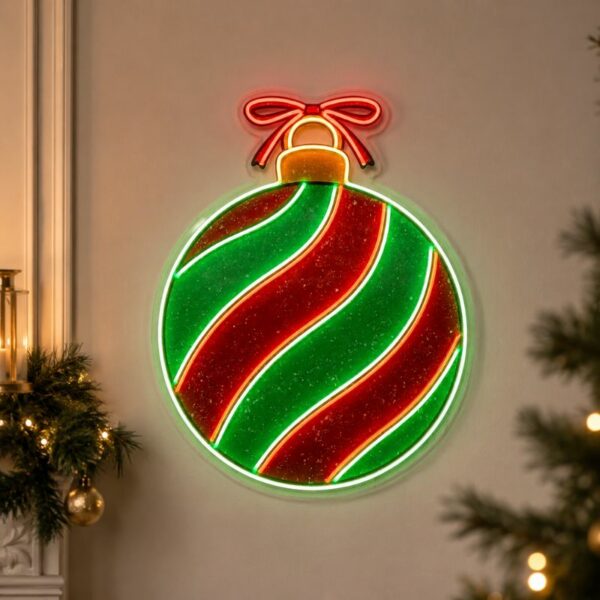 Christmas Neon Sign - Ornament LED Wall Decor Light