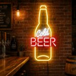 Custom Craft Beer Neon Sign | Bottle LED Wall Light for Bar & Home Brewery