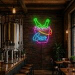 Custom Craft Beer Neon Sign | Ice Bucket LED Wall Art for Bar & Man Cave