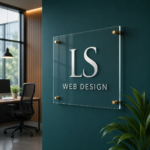 Custom Acrylic Business Sign | 3D Logo Wall Sign | Clear Office Reception Plaque | Modern Company Branding Sign