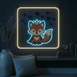 Neon Signs for Bedroom - Cute Fox LED Wall Light Decor