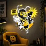 Funny Neon Sign - Killer Bee LED Wall Decor Artwork