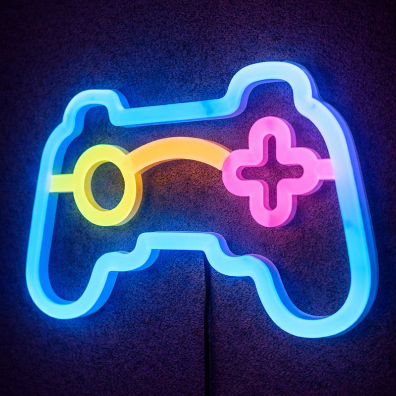 GameControllerNeonSign_BlueLEDGamingWallLightwithColorAccents.jpg
