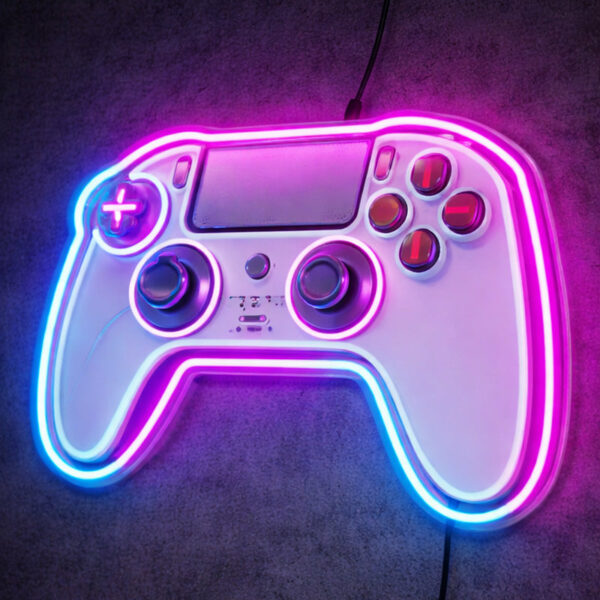 Gaming Neon Sign Controller - RGB LED Wall Decor