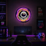 Gaming Room Neon Signs - Astronaut Portal Wall Decor