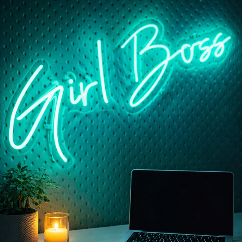 GirlBossNeonSign_TealLEDNeonWallLightforOffice_StudioDecor.jpg