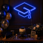Graduation Neon Sign 2026 - Cap Wall Party Decor