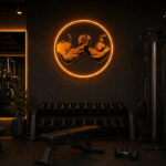 Gym Neon Sign Motivational - Arm Wrestling Light