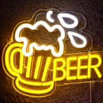 Home Bar Neon Signs - Beer Mug LED Wall Light Sign