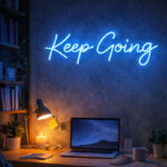 “Keep Going” LED Neon Sign – Cool Motivational Wall Decor