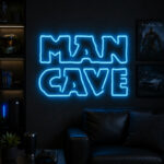 Man Cave Neon Signs - Bold Gamer Lounge Decor