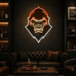 Man Cave Neon Signs - Fierce Gorilla Lounge Wall Decor