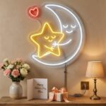 Mothers Day Neon Sign Gift - Moon Star LED Decor