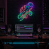 Music Studio Neon Sign Recording - Mic Hand LED