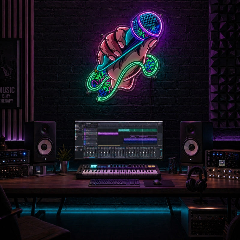 MusicStudioNeonSignRecording-MicHandLED-1.jpg
