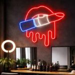 Hair Salon Neon Sign Open – Lips LED Wall Light Decor