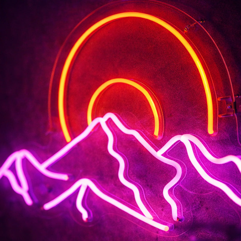 NeonMountainSunsetWallLight_PinkPeaks_RedHaloLEDNeonSign.jpg