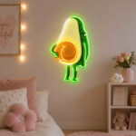 Neon Sign Gift Ideas for Women - Cute Avocado Glow