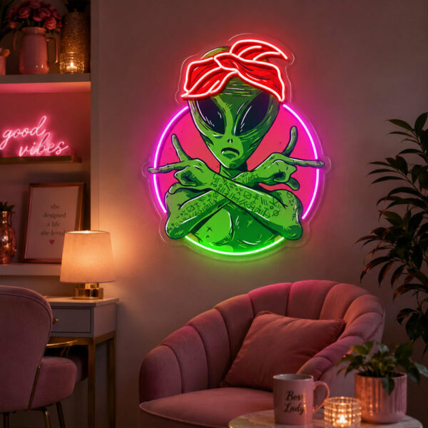 Neon Sign Gift Ideas for Women - Rebel Alien Glow
