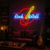 Custom Guitar Neon Sign | Rock LED Wall Decor for Music Room & Studio