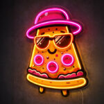Neon Signs for Living Room Wall - Cool Pizza LED Light