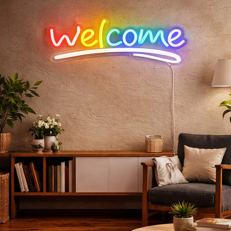 NeonSignsforLivingRoomWall_RainbowWelcomeLEDSignDecor1.jpg