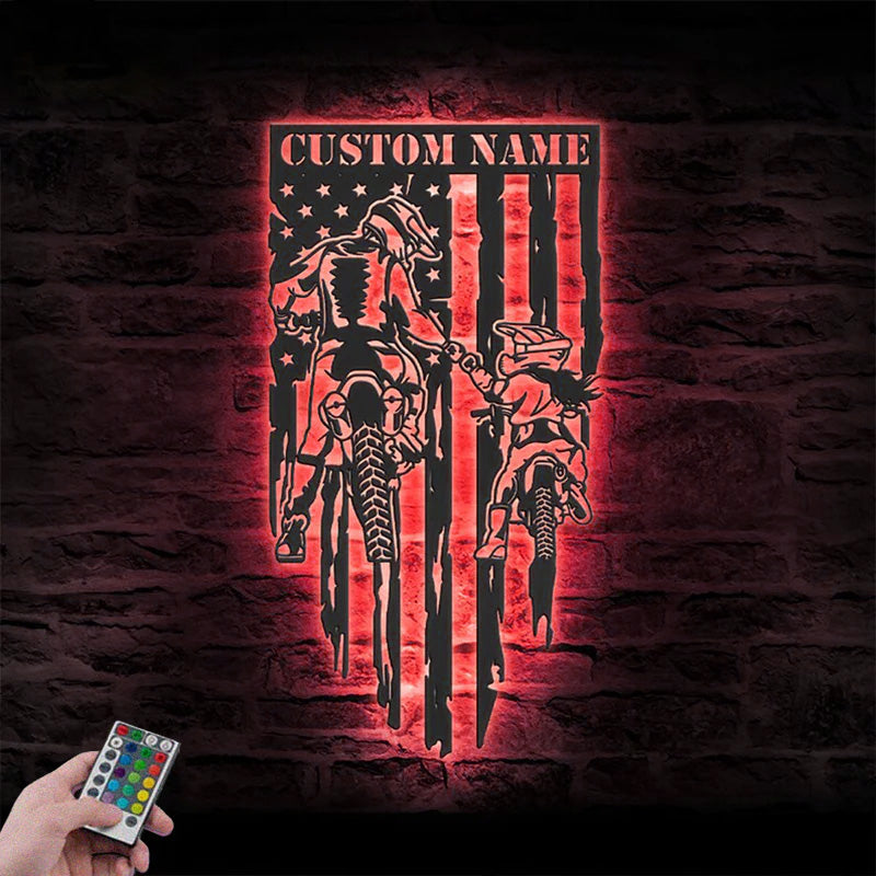 PersonalizedBikerFatherDaughterMetalWallSignsWithRGBLedLight.jpg