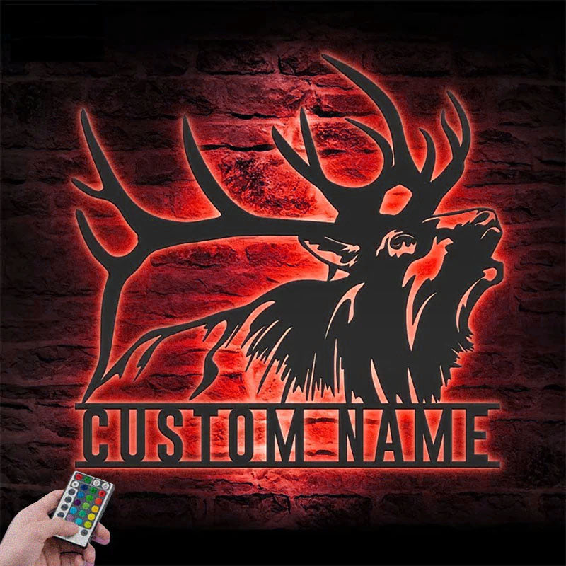PersonalizedELKDeerHunting_MetalWallSignsWithRGBLedLight.jpg