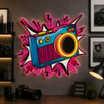 Photography Studio Neon Sign - Pop Art Camera Decor