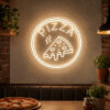 Pizza Neon Sign - Astronaut Space Slice Wall Decor