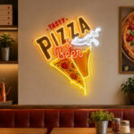 Pizza Neon Sign - Tasty Pizza and Beer LED Wall Decor