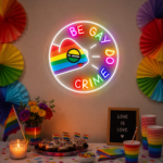 Pride & LGBT Neon Signs - Be Gay Do Crime Wall Glow