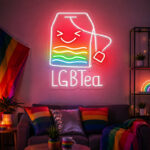 Pride & LGBT Neon Signs - LGBTea Rainbow Wall Glow