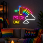 Pride & LGBT Neon Signs - Pride Day Cloud Rainbow Glow