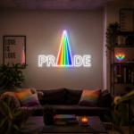 Pride & LGBT Neon Signs - Rainbow Triangle Pride Glow