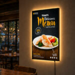 Restaurant Wall Lightbox Sign - Ultra-Thin LED Menu Display