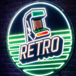 Retro Arcade Neon Sign - Classic Cabinet LED Wall Decor