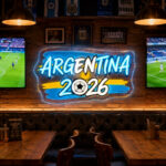 Soccer Bar Neon Sign - Argentina Football Wall Decor