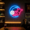 Soccer Bar Neon Sign - Striker Volley LED Wall Art